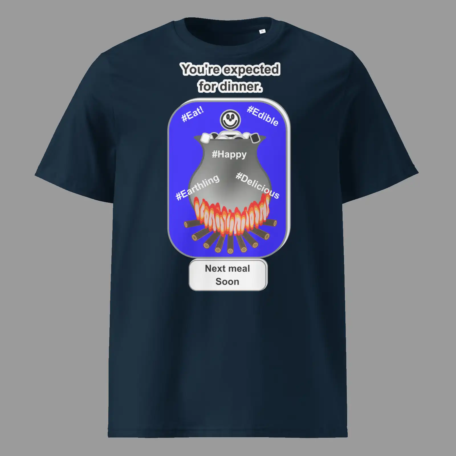 Unisex Organic Cotton T-Shirt Cauldron Angel French Navy