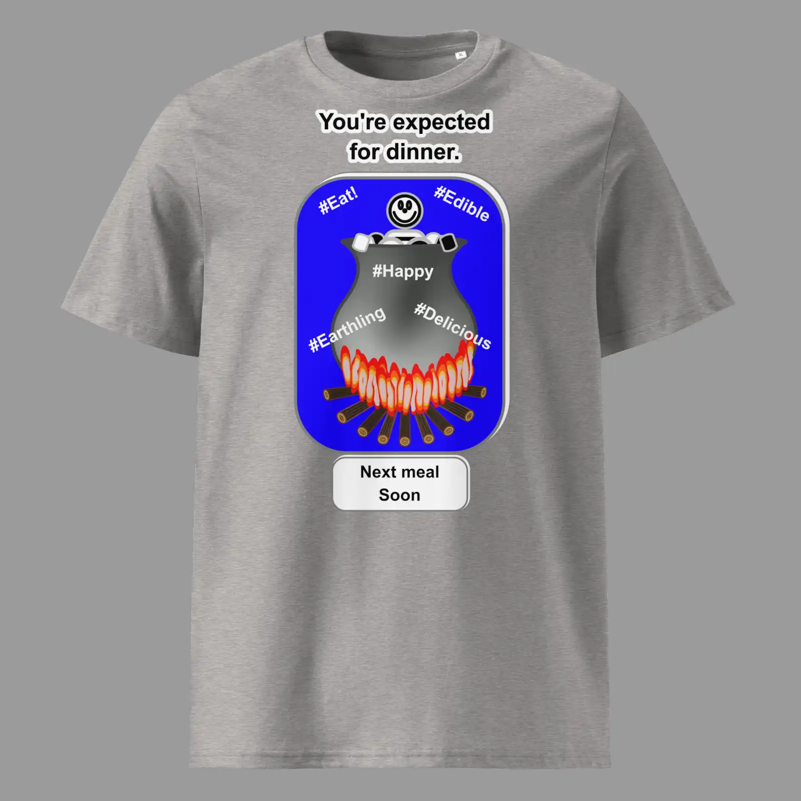 Unisex Organic Cotton T-Shirt Cauldron Angel Heather Grey