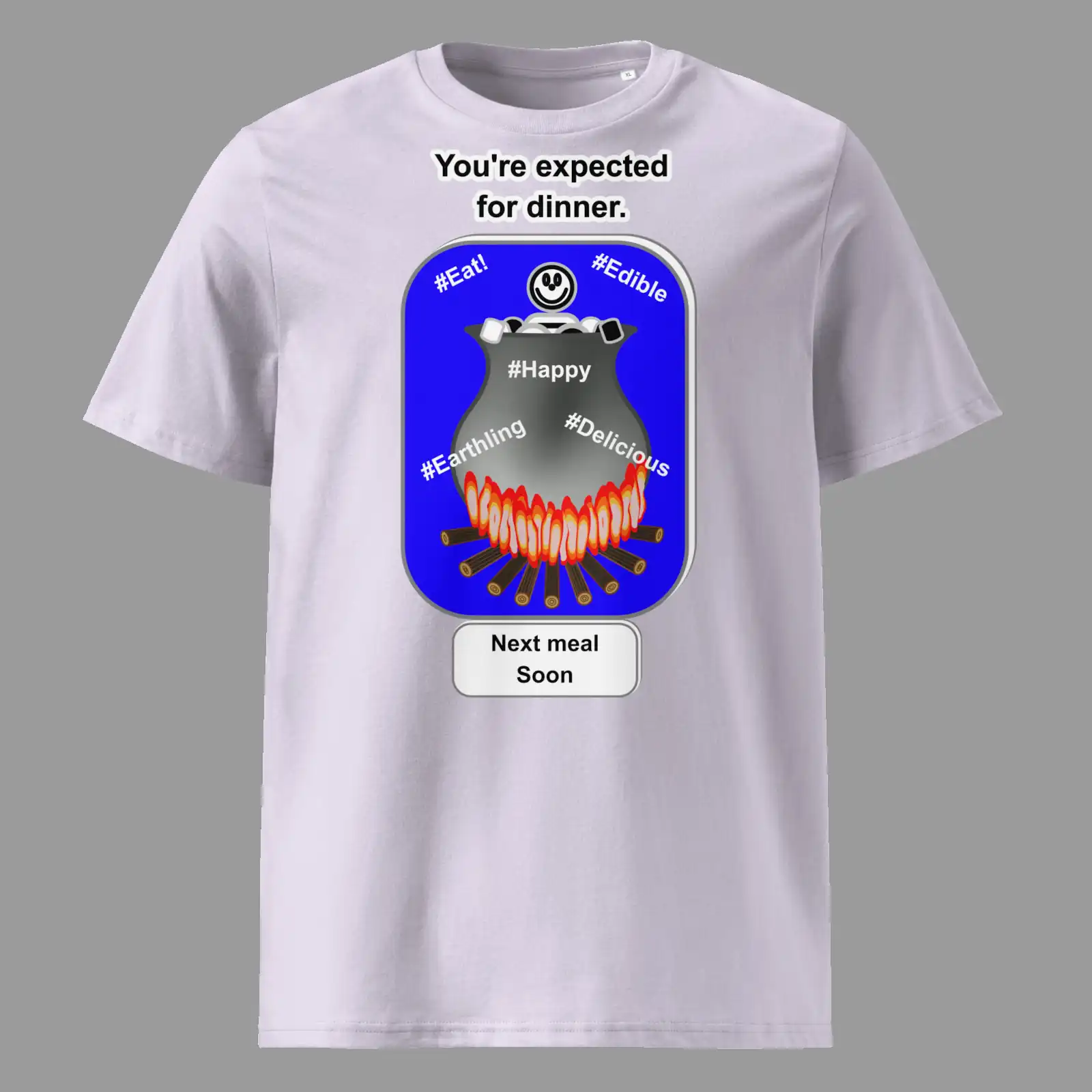 Unisex Organic Cotton T-Shirt Cauldron Angel Lavender