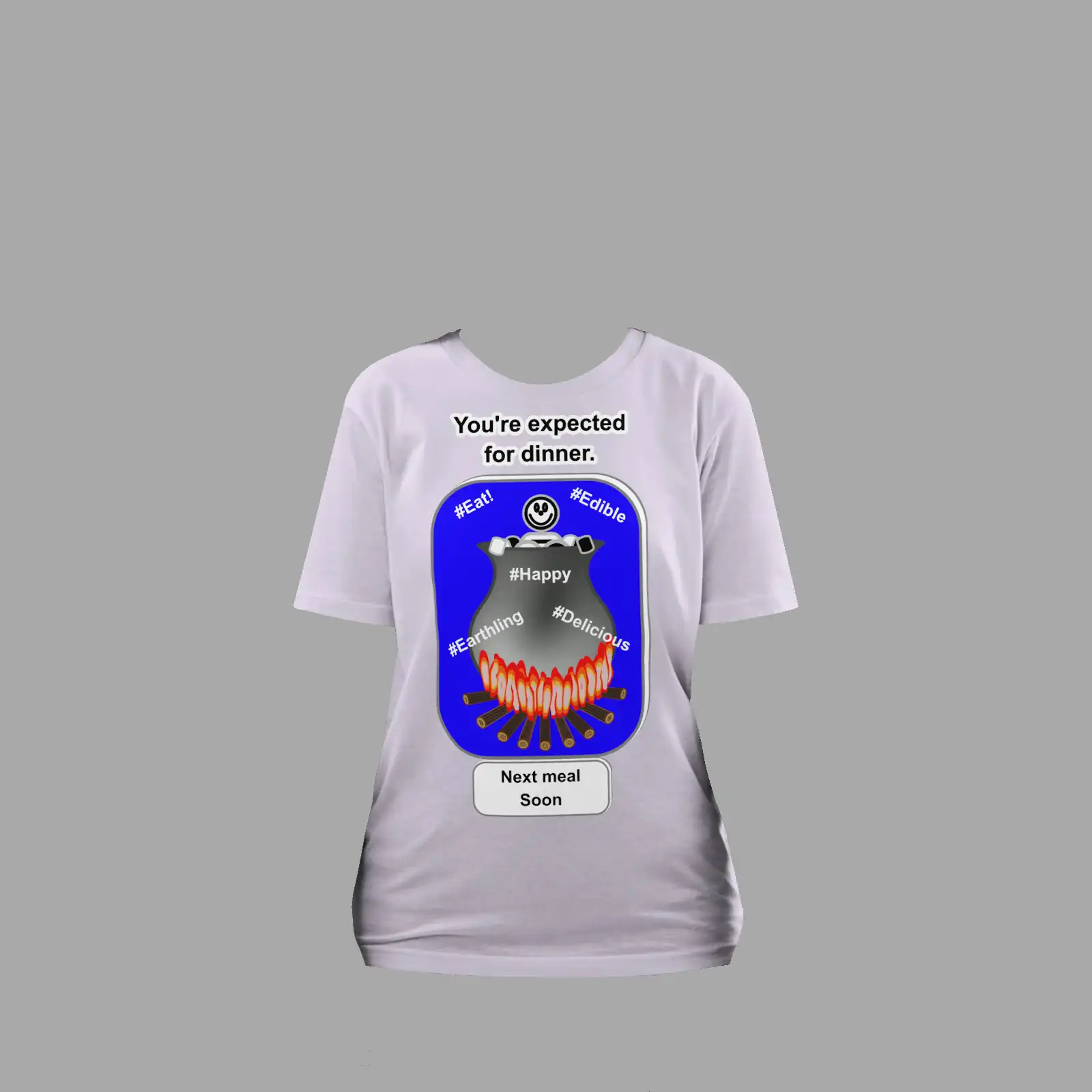 Unisex Organic Cotton T-Shirt Cauldron Angel Lavender - Image 3