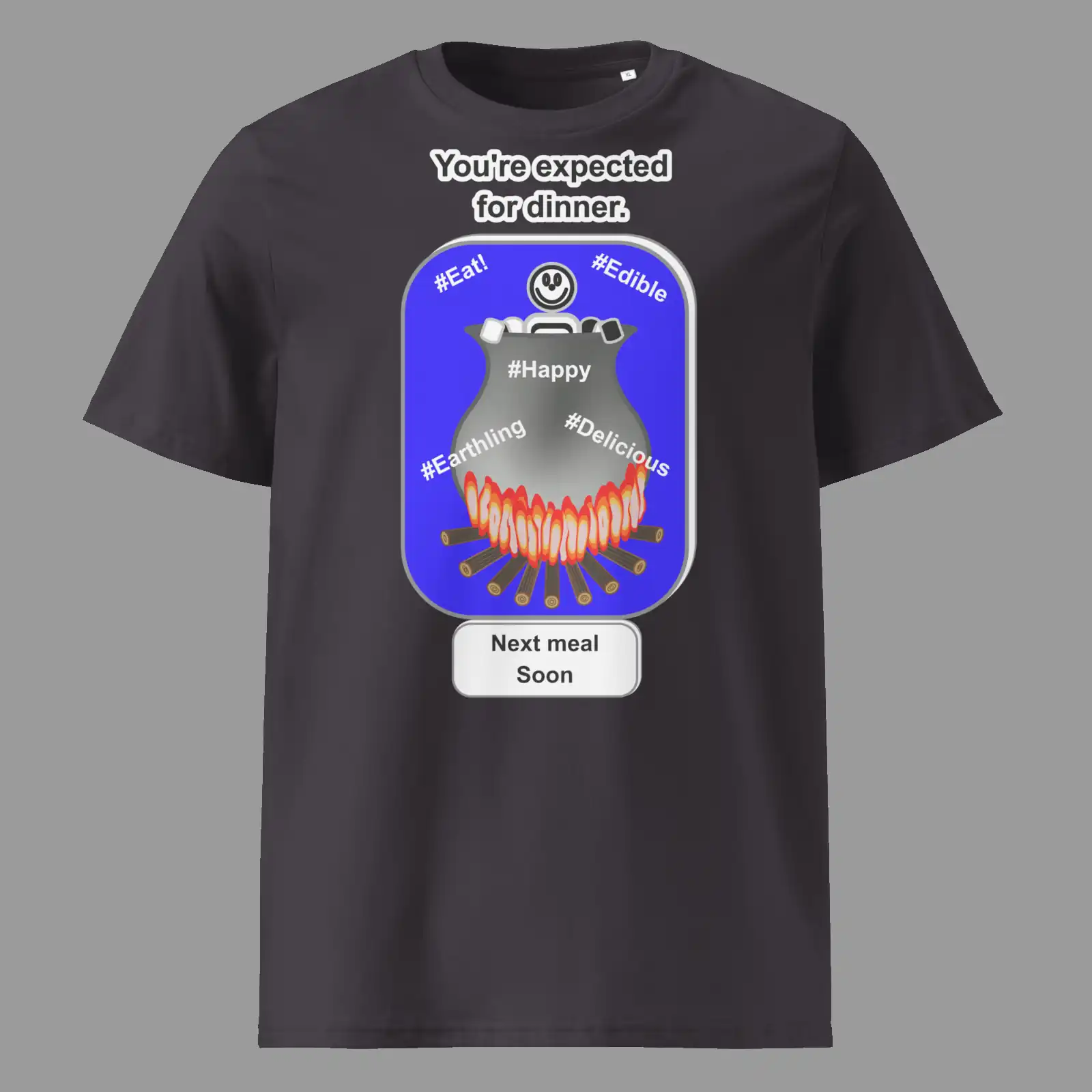 Unisex Organic Cotton T-Shirt Cauldron Martian Anthracite