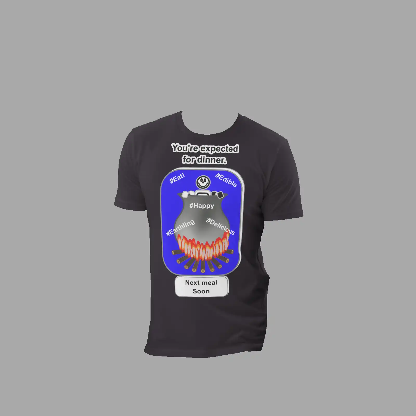 Unisex Organic Cotton T-Shirt Cauldron Martian Anthracite - Image 3