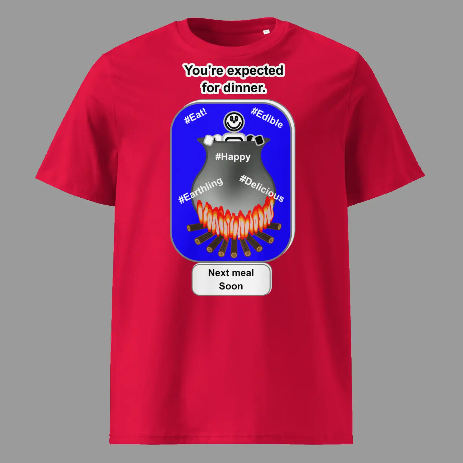 Unisex Organic Cotton T-Shirt Cauldron Martian Red