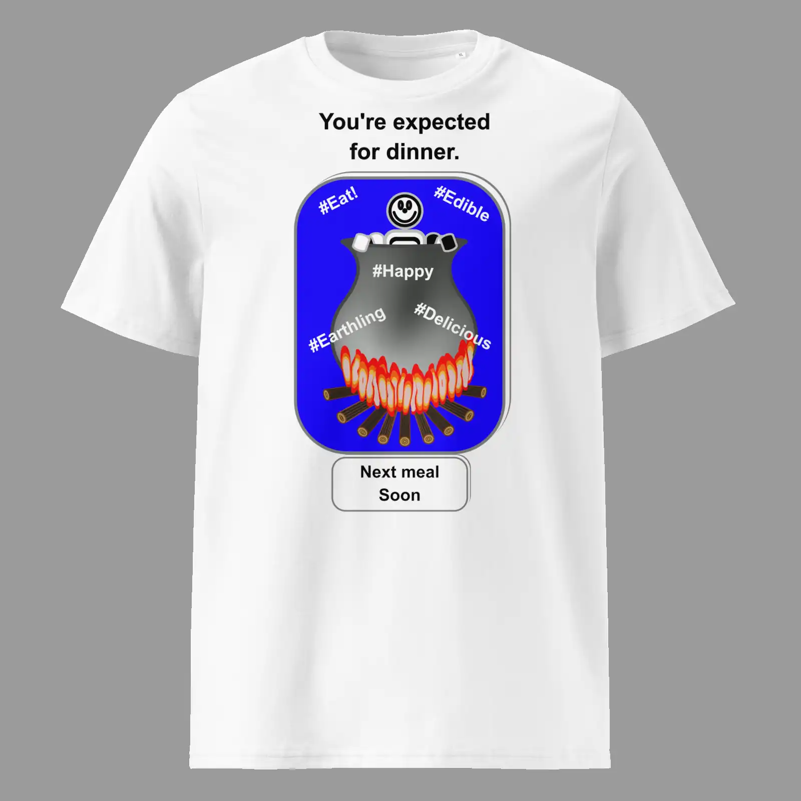 Unisex Organic Cotton T-Shirt Cauldron Martian White