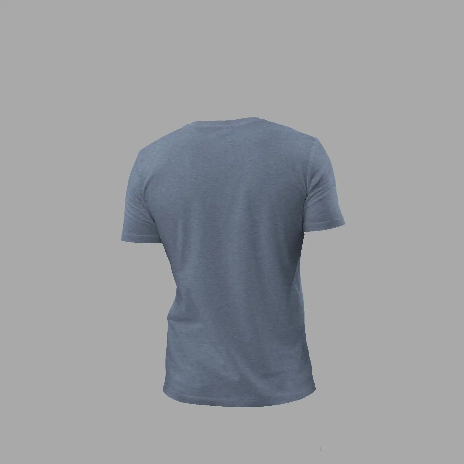Unisex Organic Cotton T-Shirt Hello Martian Dark Heather Blue - Image 4