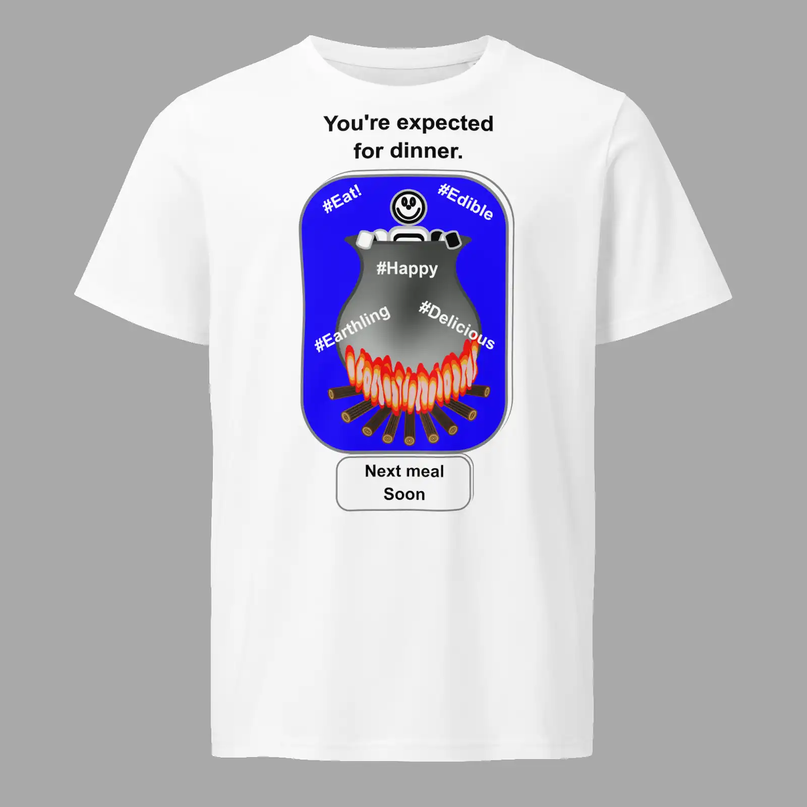 Unisex Organic Mid-Weight T-Shirt Cauldron Martian White